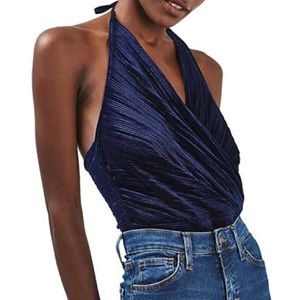 Topshop Drapefront Bodysuit